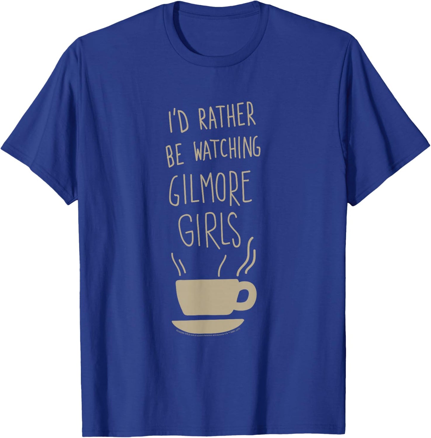 Gilmore Girls I'd Rather Be Watching Handwritten TV Show T-Shirt - T-Shirt | Royal