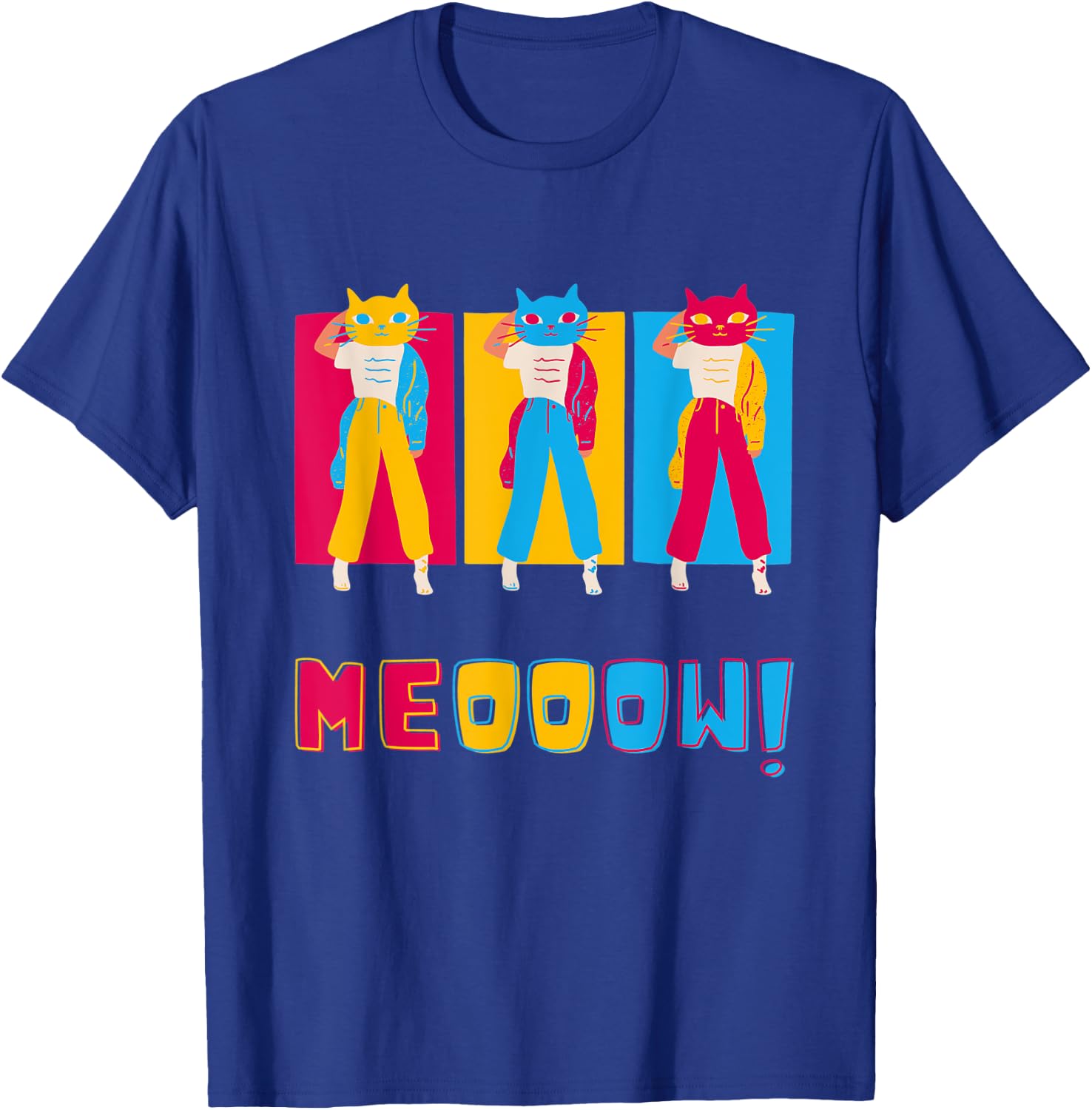 Novelty Meow Fashion Kitty Cat Tender Me Soft Cute Sweet T-Shirt - T-Shirt | Royal