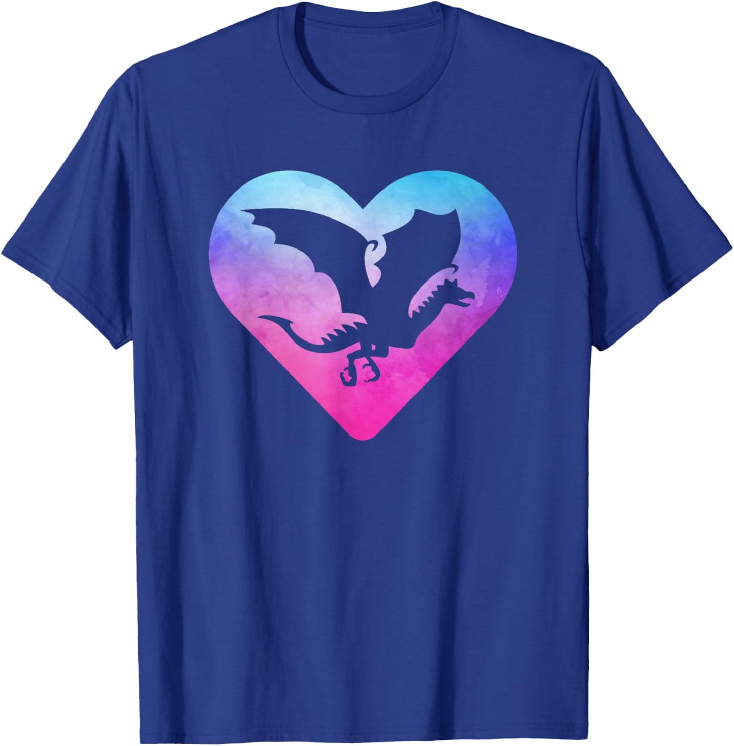 Women or Girls Flying Dragon T-Shirt - T-Shirt | Royal