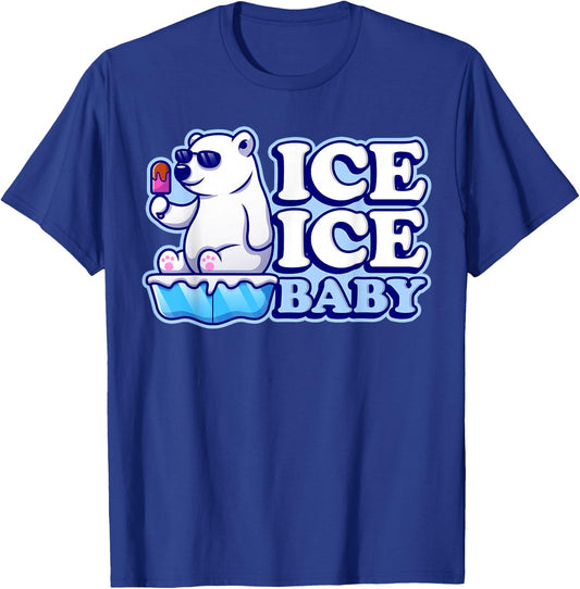 Ice Ice Baby Polar Bears T-Shirt - T-Shirt | Royal