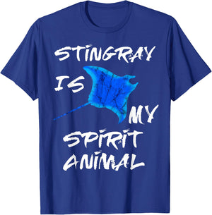Stingray Is My Spirit Animal Manta Ray Sea Creatures T-Shirt - T-Shirt | Royal