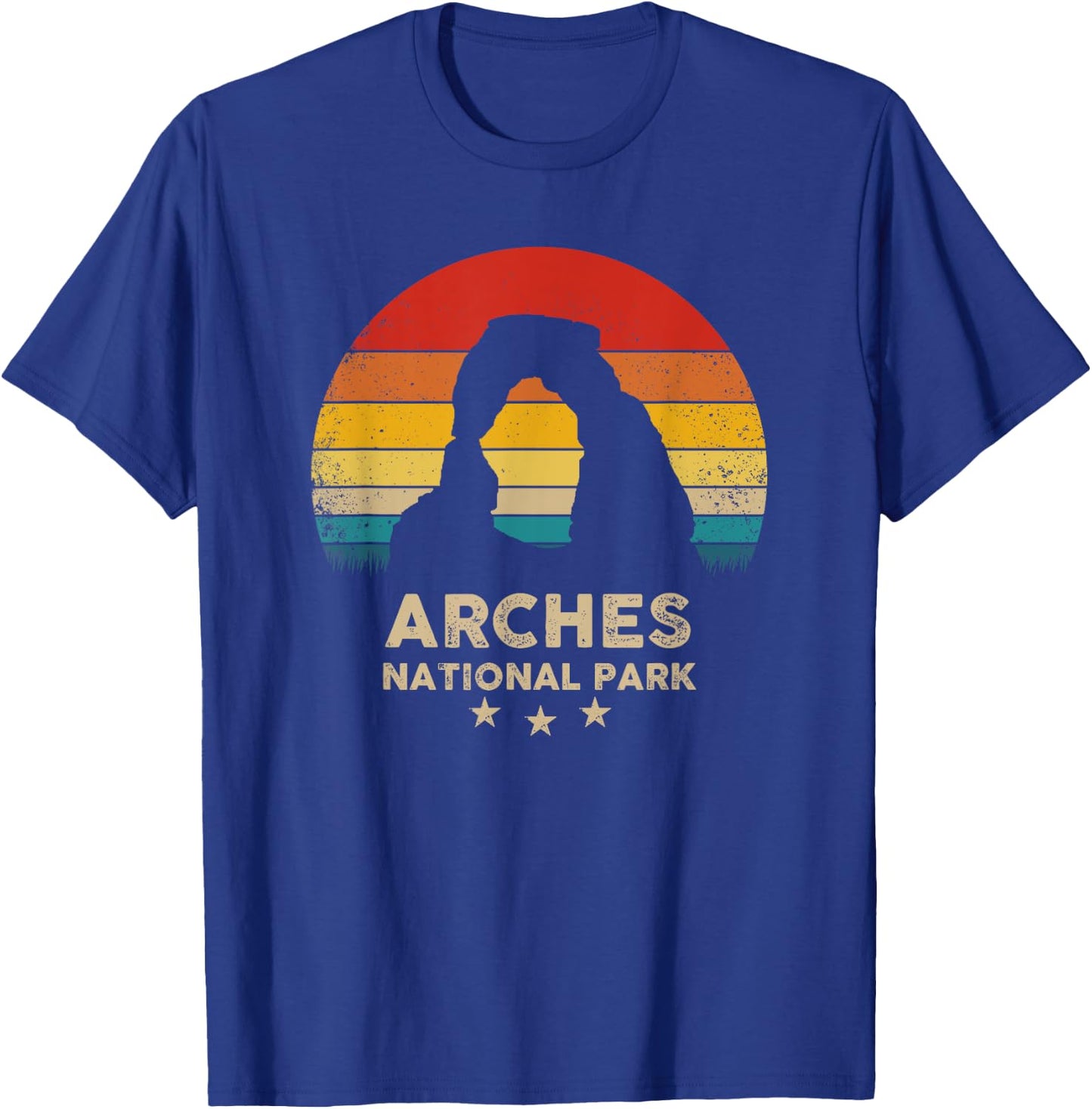 Arches - National Park Retro Souvenir T-Shirt - T-Shirt | Royal