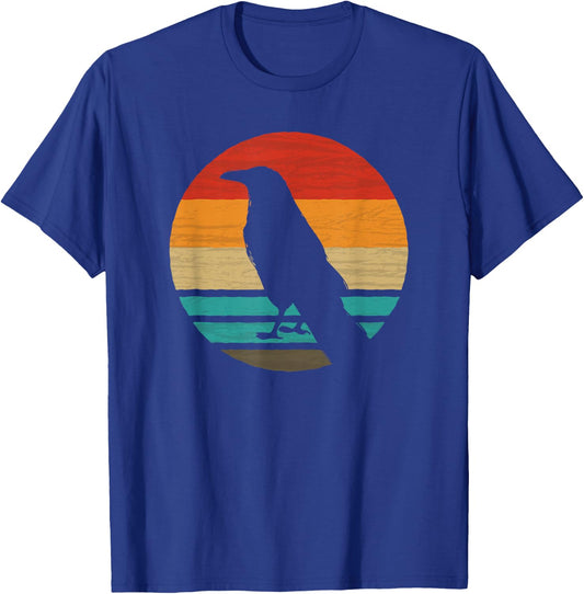 Raven Retro Style Vintage T-Shirt - T-Shirt | Royal
