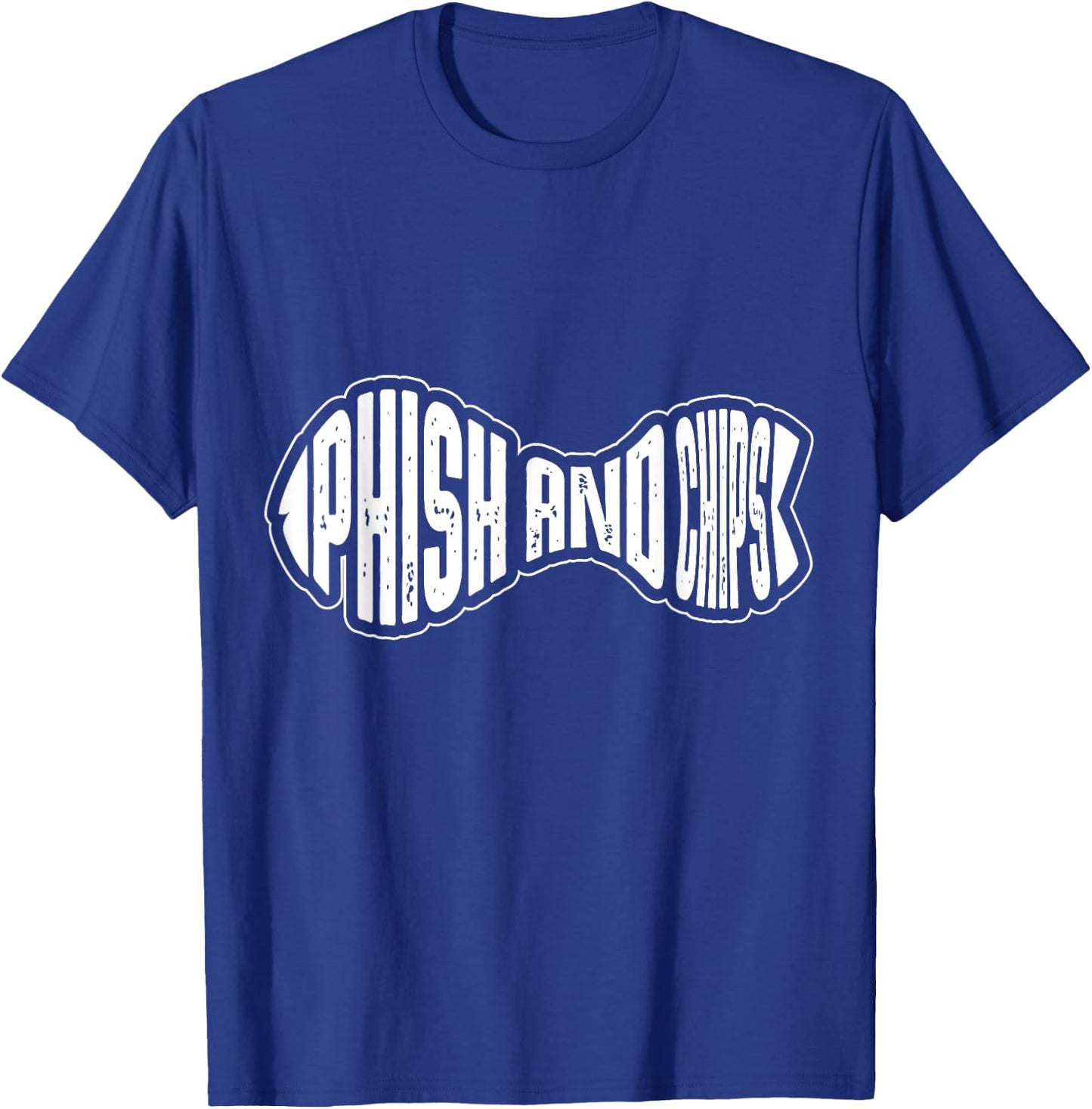 Funny Hacking Gifts for Hacker Phish and Chips, Hacker Black Small T-Shirt - T-Shirt | Royal