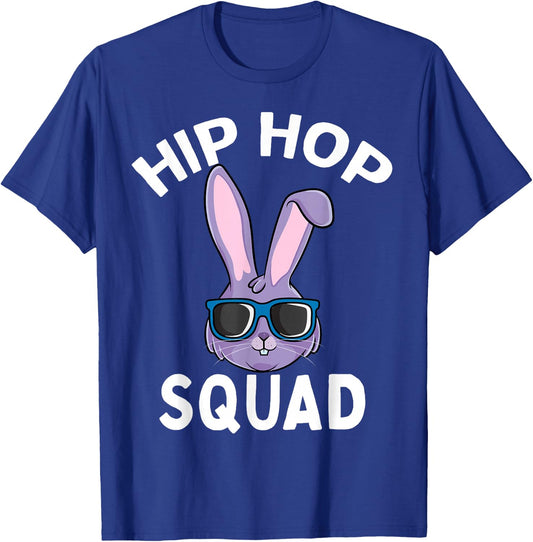 Hip Hop Squad Funny Happy Easter Bunny Rabbit Children Boys T-Shirt - T-Shirt | Royal
