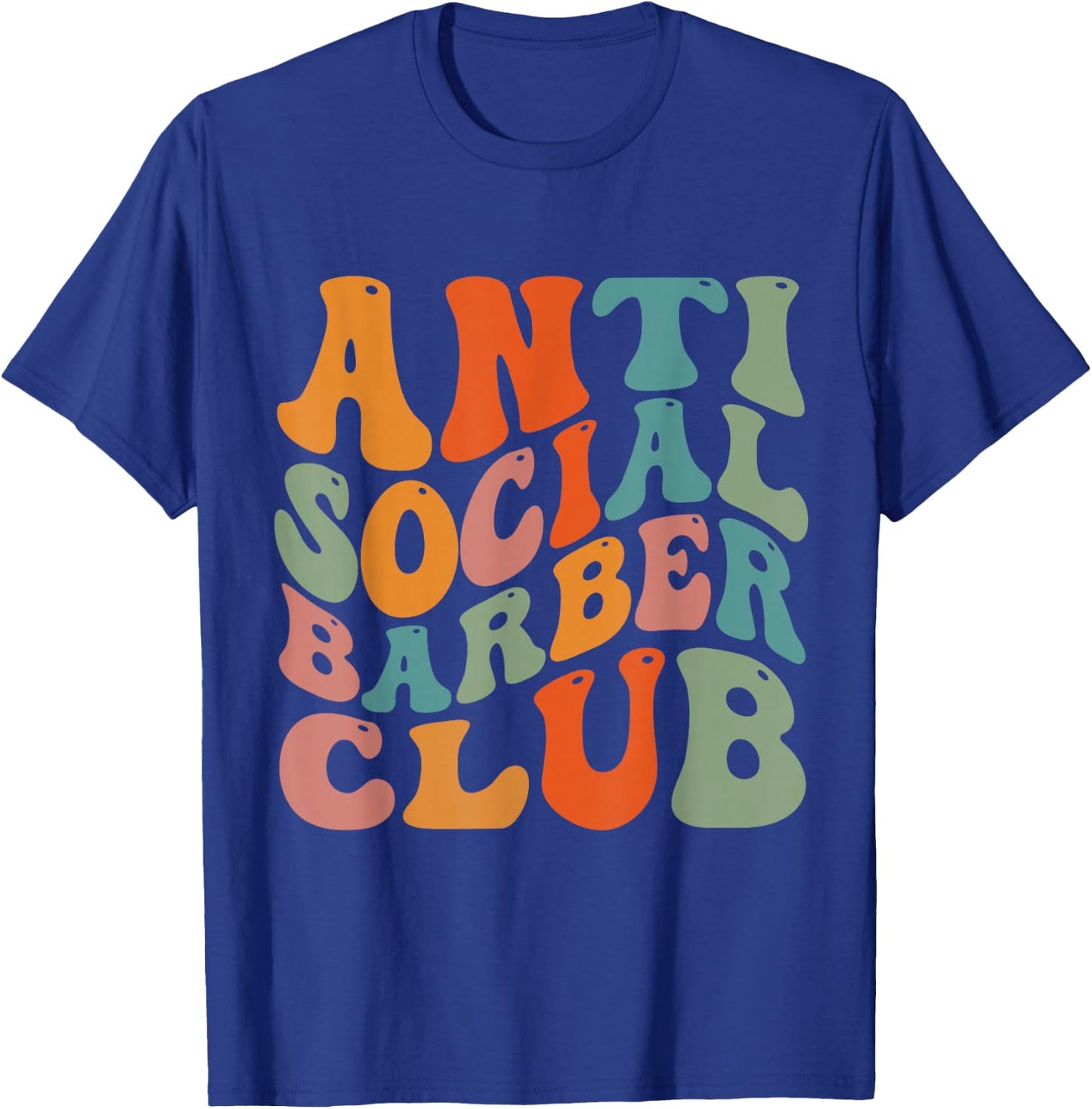 Anti Social Barber Club T-Shirt - T-Shirt | Royal
