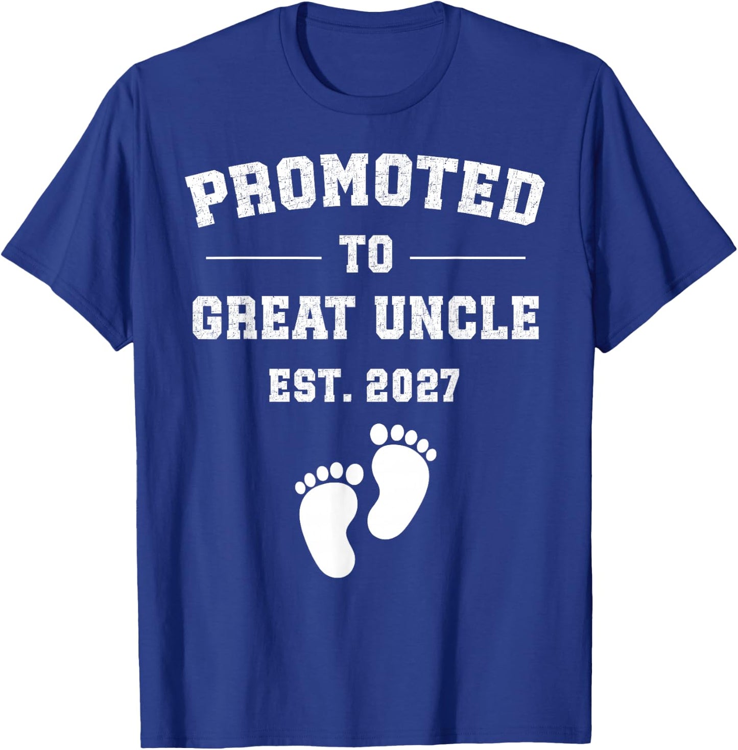 Promoted to Great Uncle Est 2027 Pregnancy Announcement T-Shirt - T-Shirt | Royal