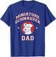 Miniature Schnauzer Dad Dog Father Men Women Girls Kids T-Shirt - T-Shirt | Royal