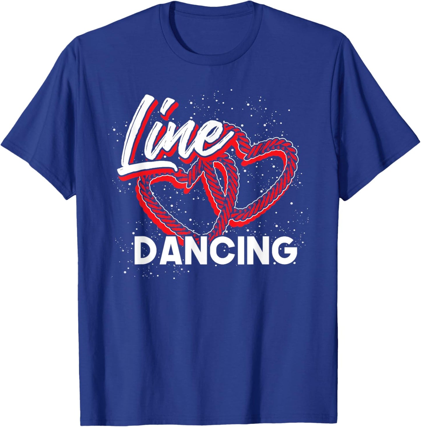 Line Dancing Lover Cowboy Valentines Day Gift Line Dance T-Shirt - T-Shirt | Royal