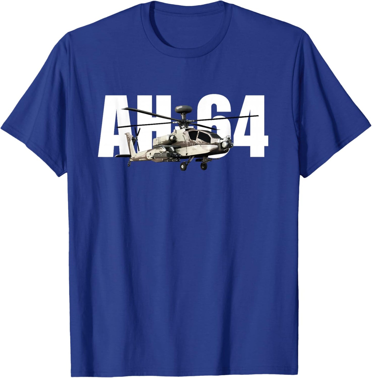 AH-64 AH64 Apache Helicopter T-Shirt - T-Shirt | Royal