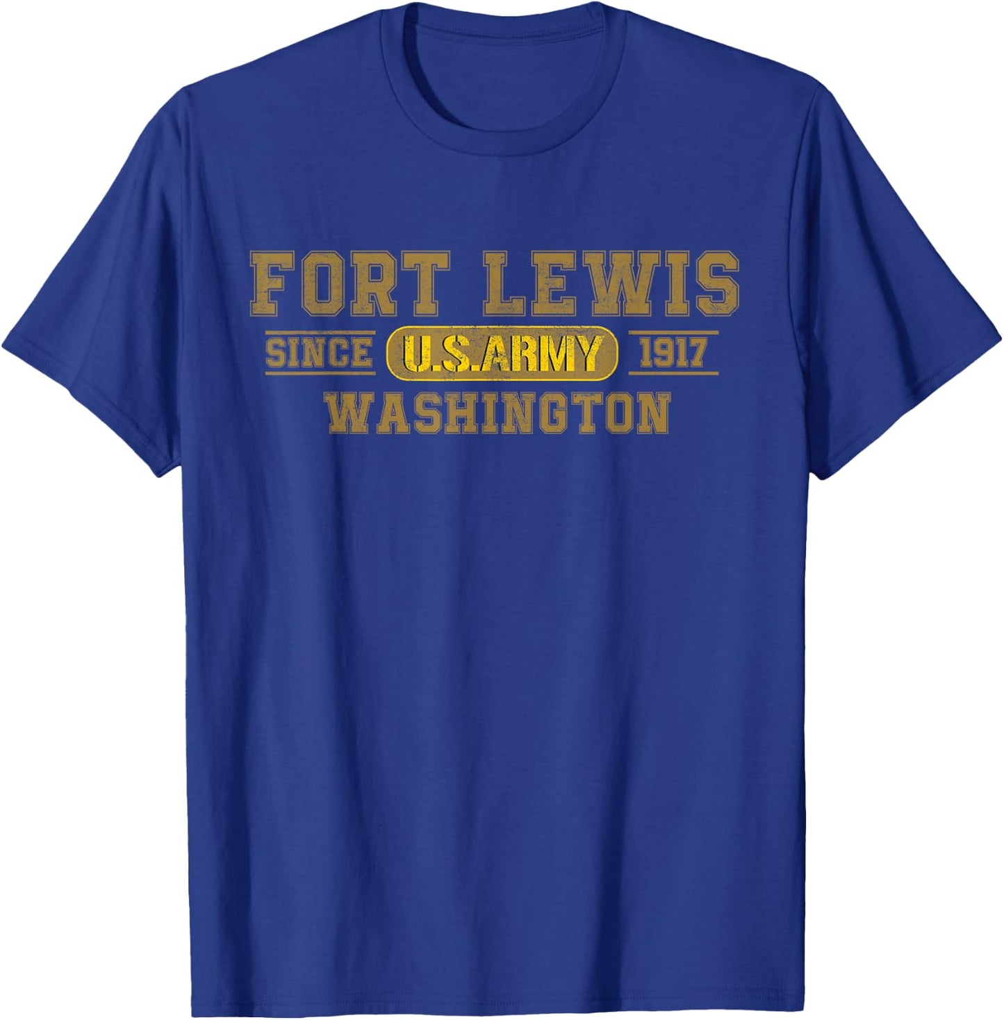 Veterans Fort Lewis Washington WA Army Soldiers T-Shirt - T-Shirt | Royal