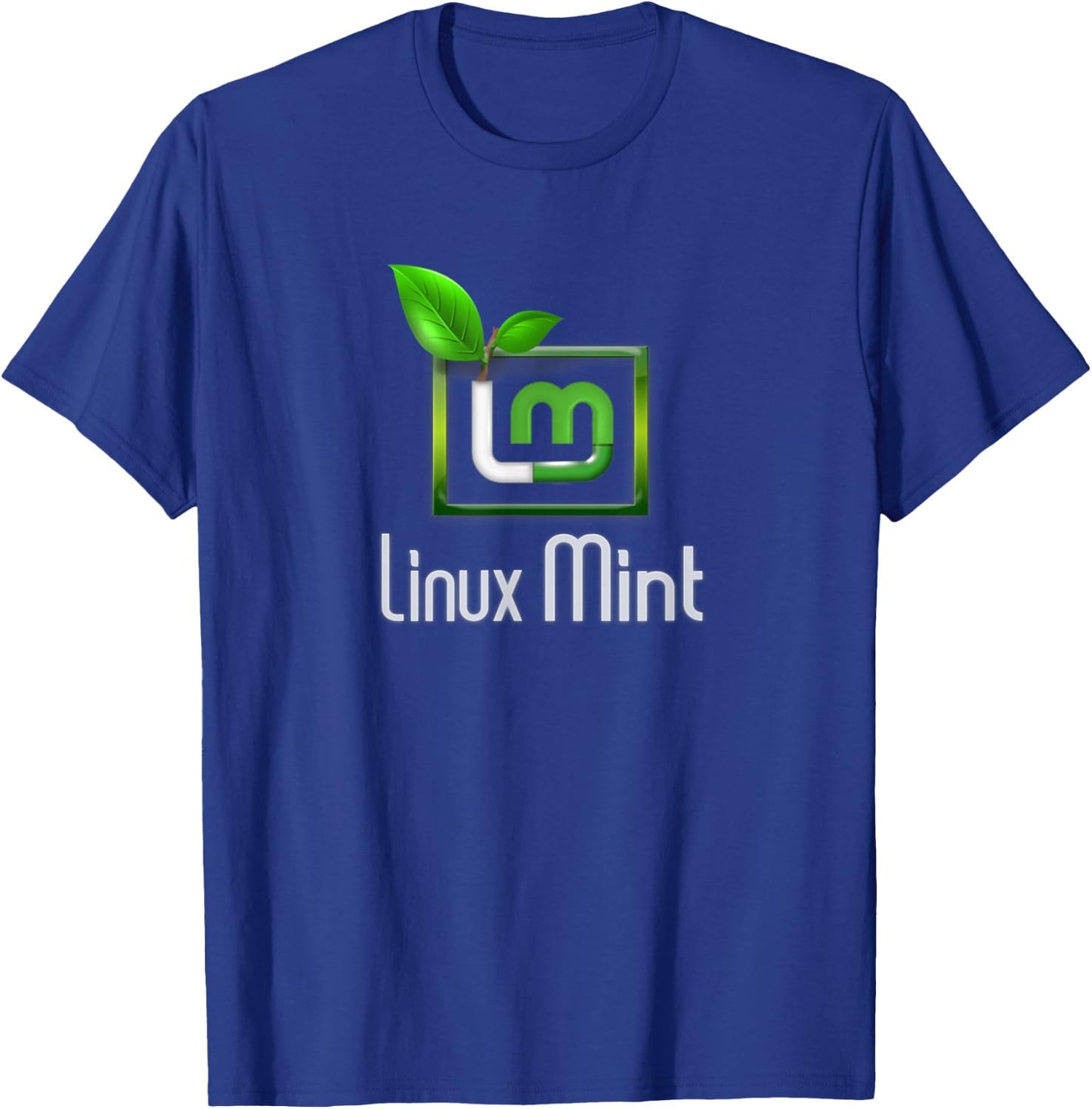 Linux Mint lover tagline with Logo Open Source Os T-Shirt - T-Shirt | Royal