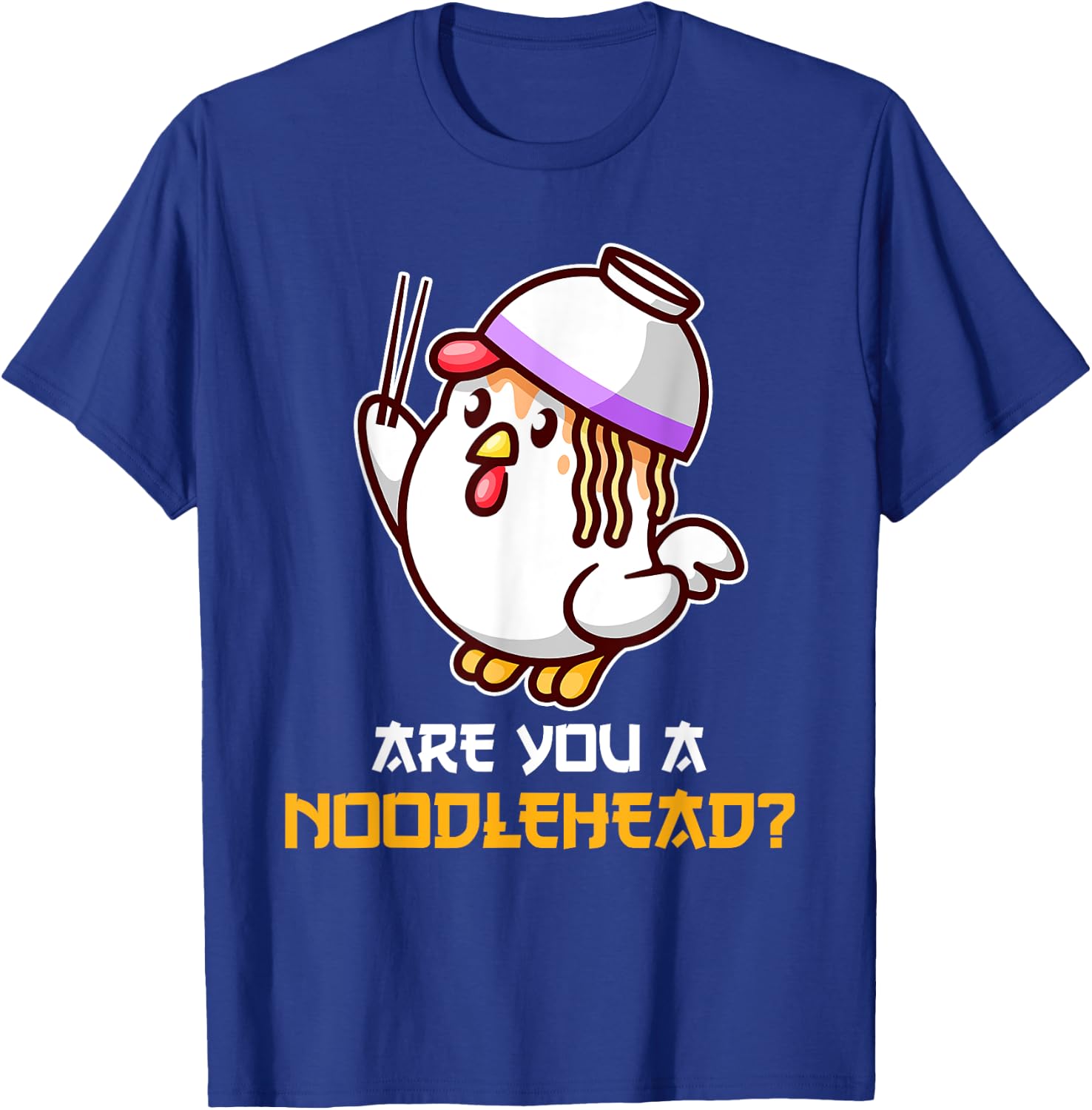 Noodle Head Chicken Cute Ramen Udon Bowl Funny Japan Asian T-Shirt - T-Shirt | Royal