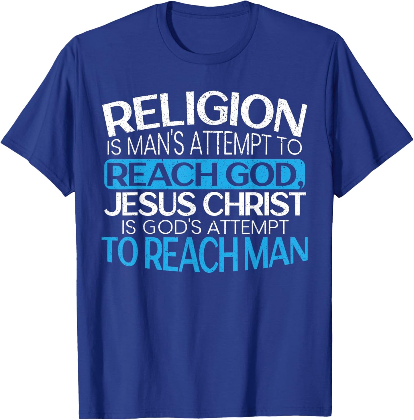 Christian Believer Religious Pastor Bible Scripture T-Shirt - T-Shirt | Royal