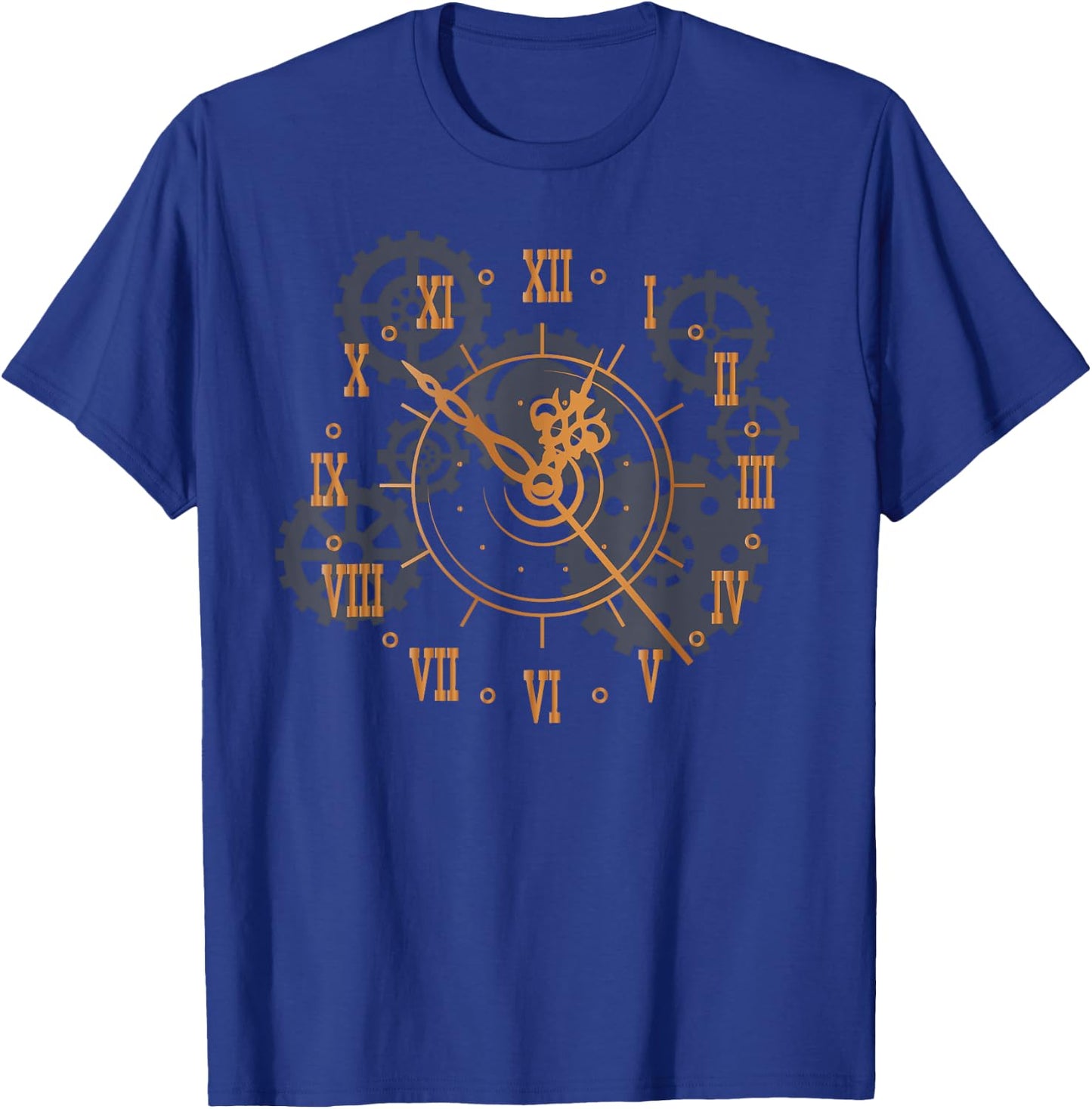 Vintage Steampunk Clock Gears Steampunk T-Shirt - T-Shirt | Royal