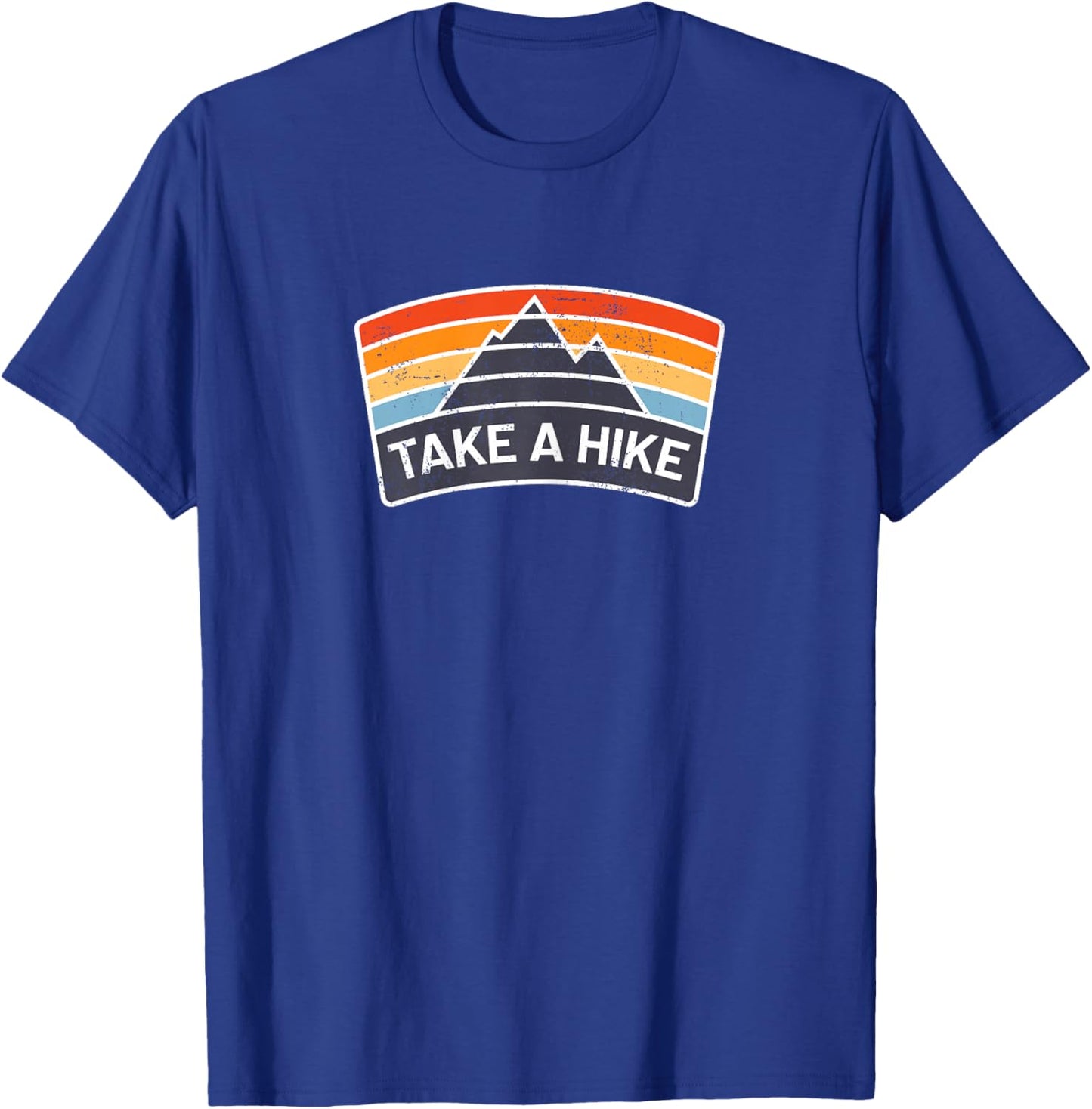 Retro Hiker Outdoors Lover Nature Hiking Take A Hike T-Shirt - T-Shirt | Royal