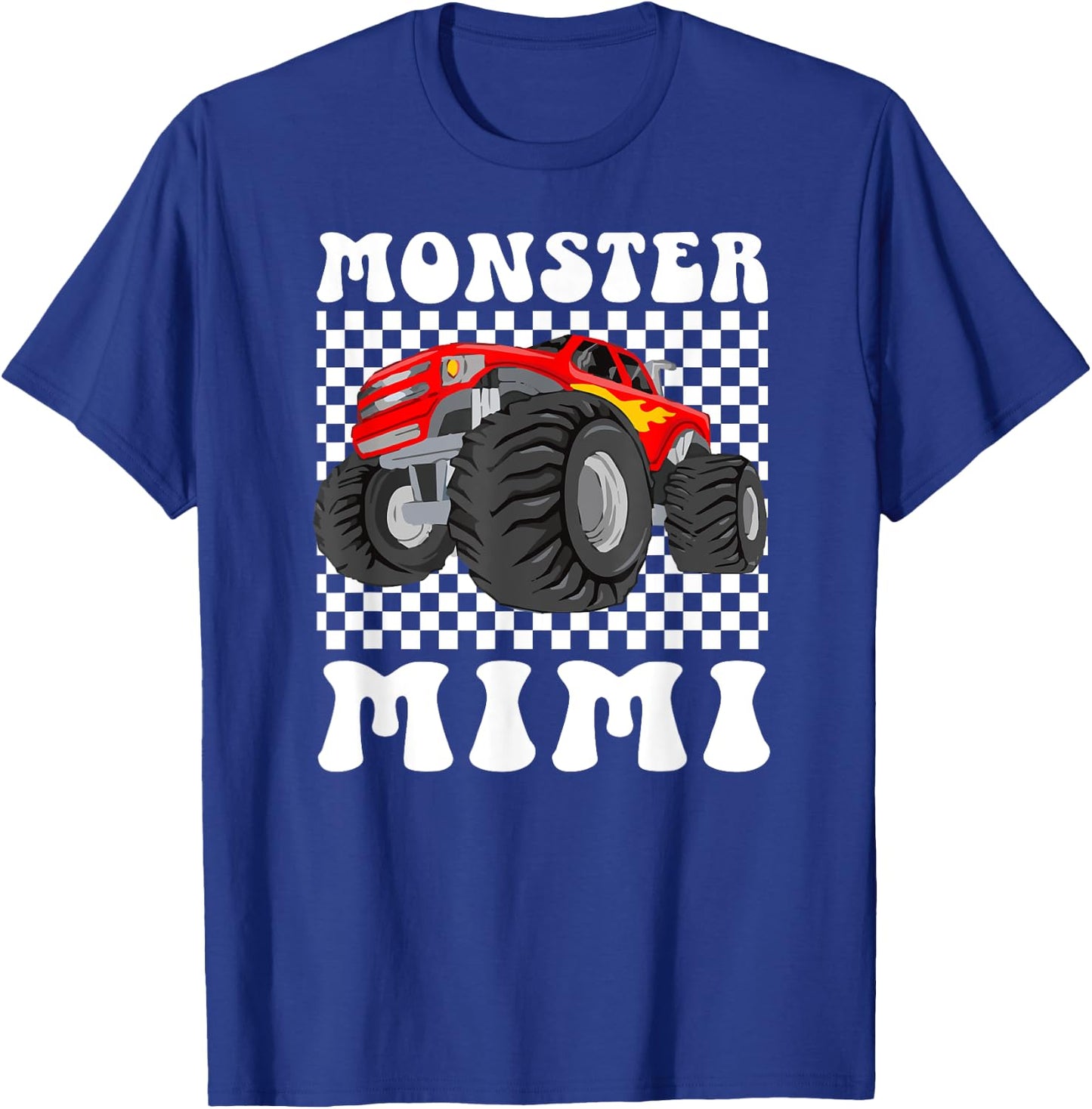 Monster Mimi Groovy Monster Truck Mimi Grandma T-Shirt - T-Shirt | Royal