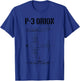 P3 Orion Military Airplane Schematic Orion Pilot P-3 Orion T-Shirt - T-Shirt | Royal