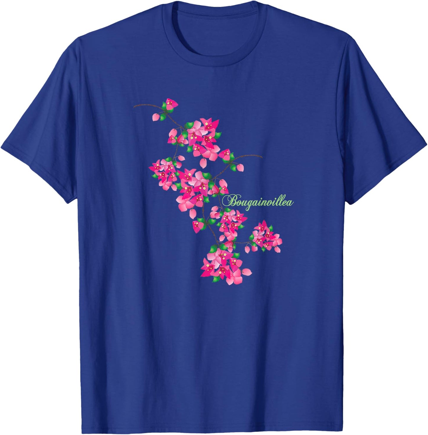 Spring, Summer, Flowers, Bougainvillea, Bright Blossoms Women Girls Kids T-Shirt - T-Shirt | Royal