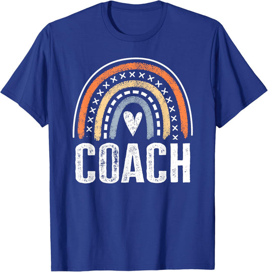 Coach Gifts Funny Rainbow Coaching T-Shirt - T-Shirt | Royal