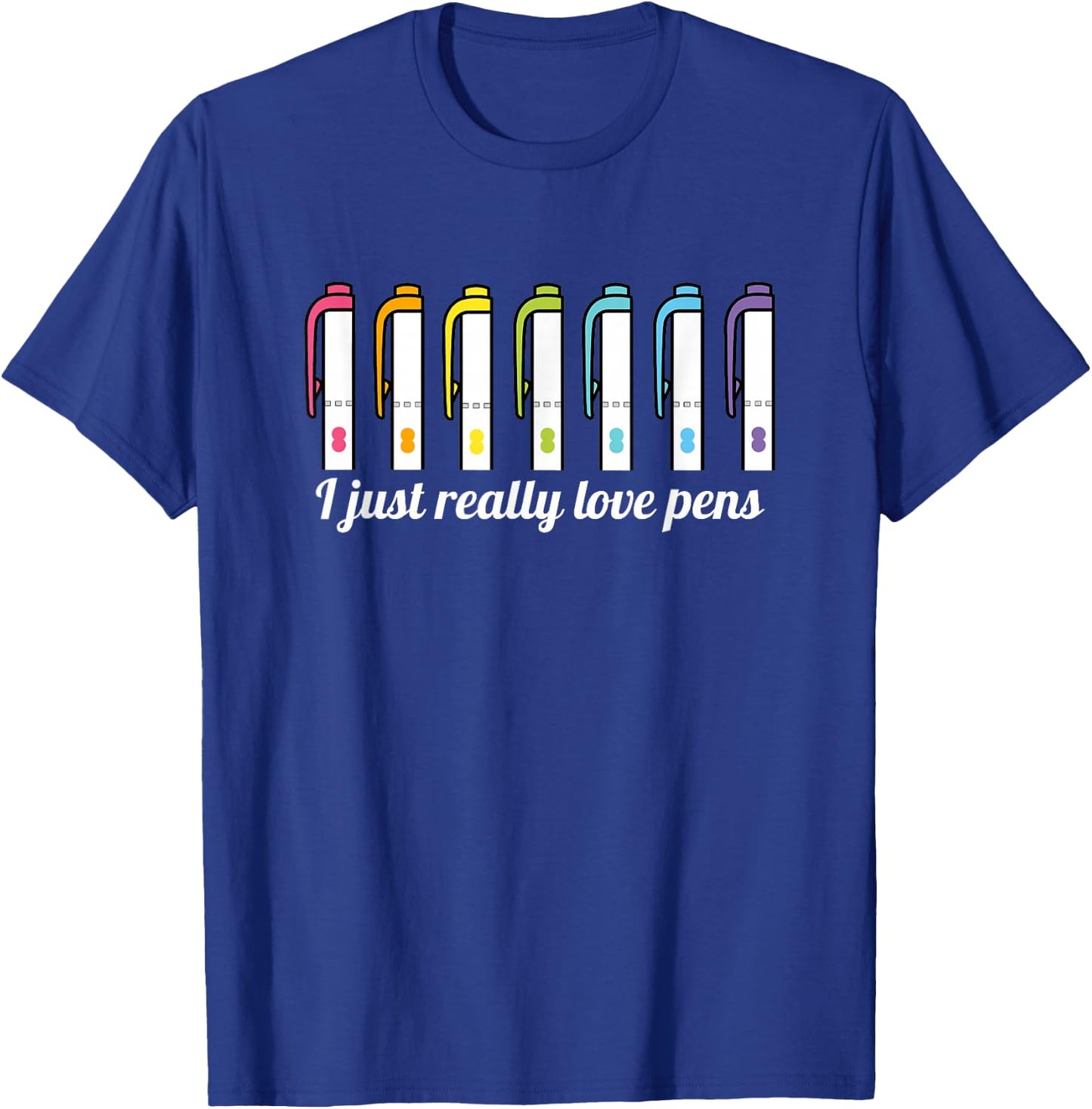 Planner Pens and Markers T-Shirt - T-Shirt | Royal