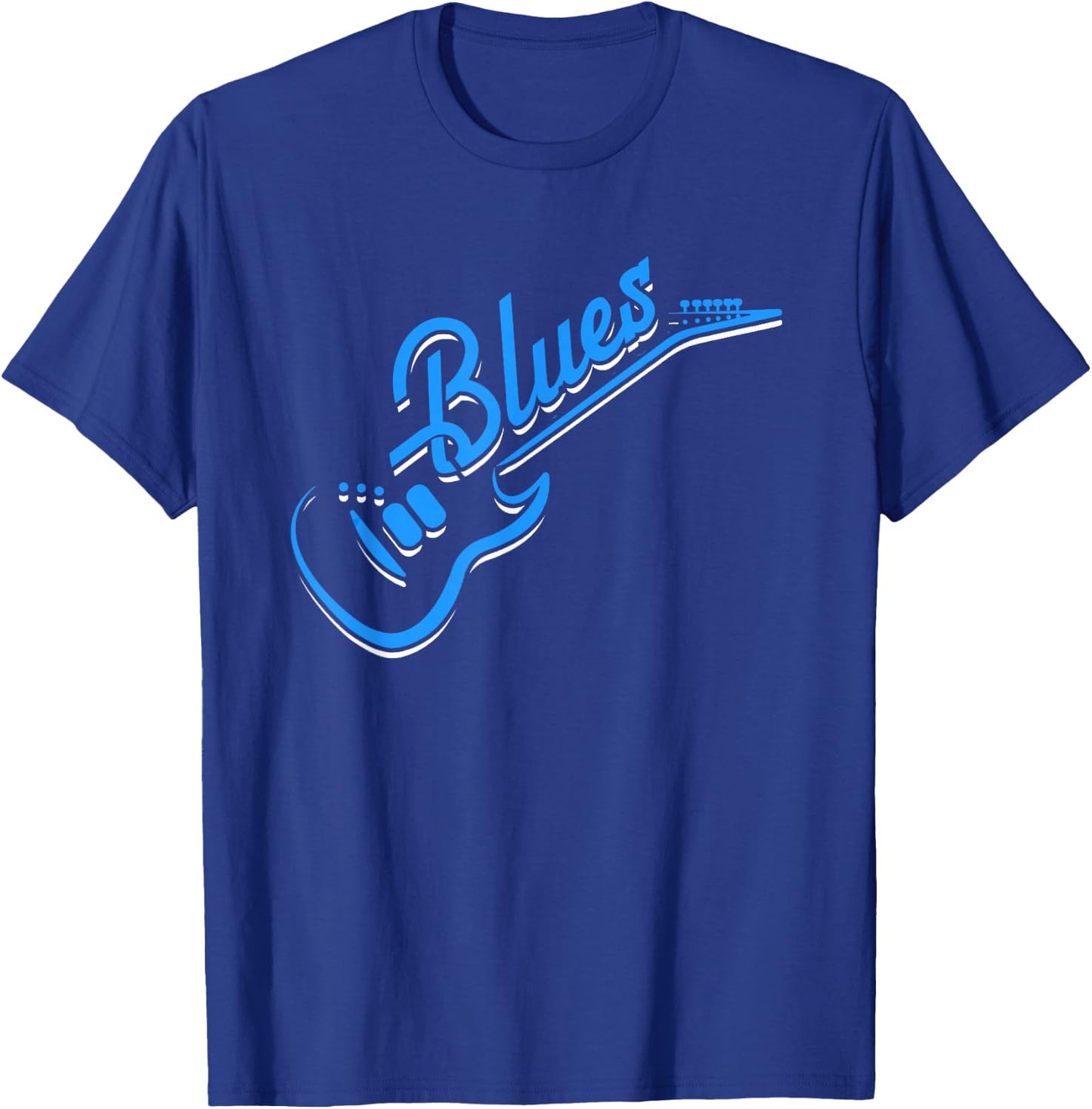 Blues Guitar | Jazz Music | Guitarist Blues T-Shirt - T-Shirt | Royal