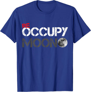 Occupy Moon Moon Landing T-Shirt - T-Shirt | Royal