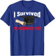 I Survived My Husband's Phd Hat Diploma T-Shirt - T-Shirt | Royal