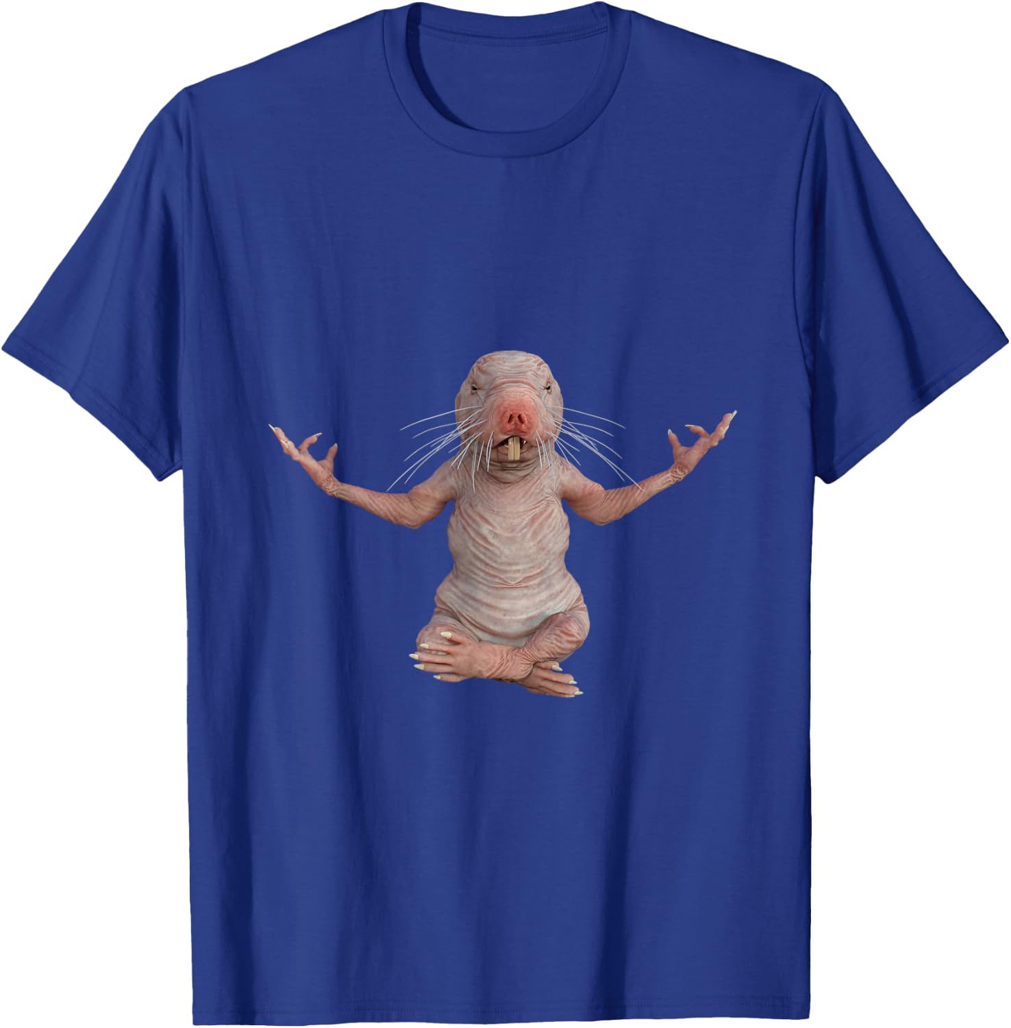I Just Really Like Naked Moles Ok? Funny Naked Mole Rat Yoga T-Shirt - T-Shirt | Royal