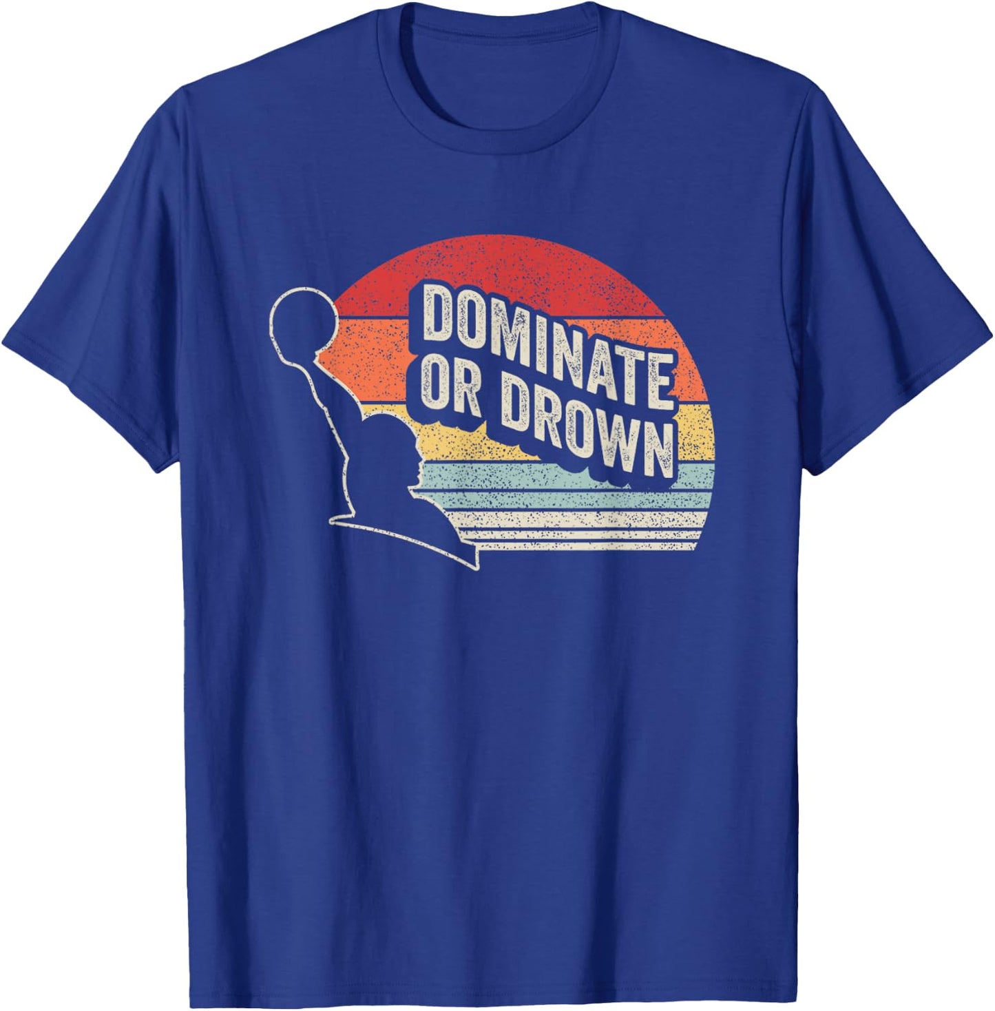 Water Polo Player Vintage Retro Water Polo T-Shirt - T-Shirt | Royal