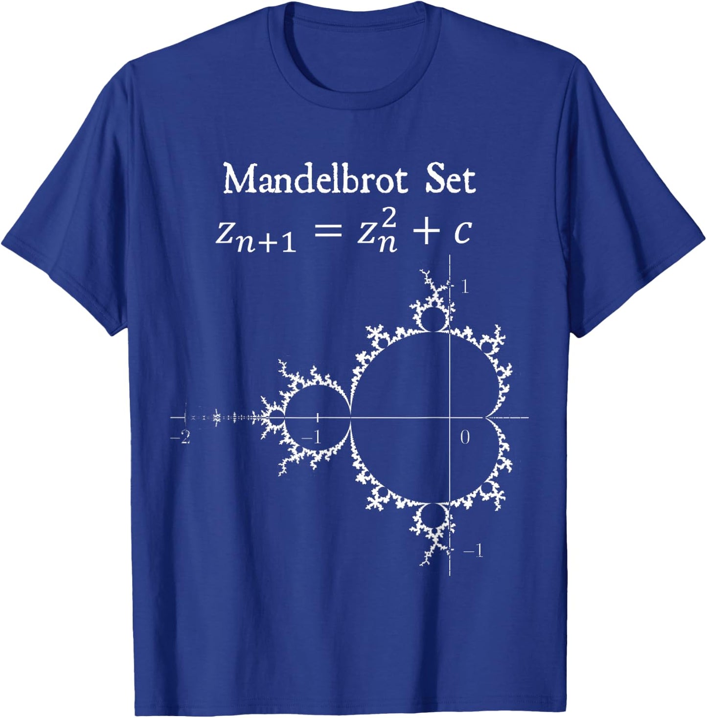 Nerdy Mandelbrot Set Chaos Butterfly Physics Math Teacher T-Shirt - T-Shirt | Royal