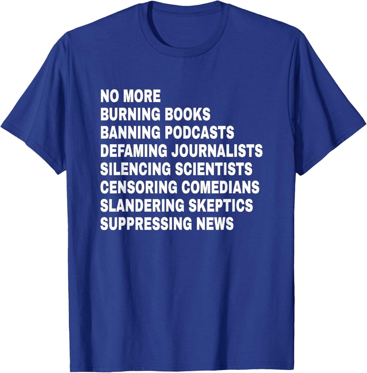 Free Speech Anti Censorship First Amendment T-Shirt - T-Shirt | Royal