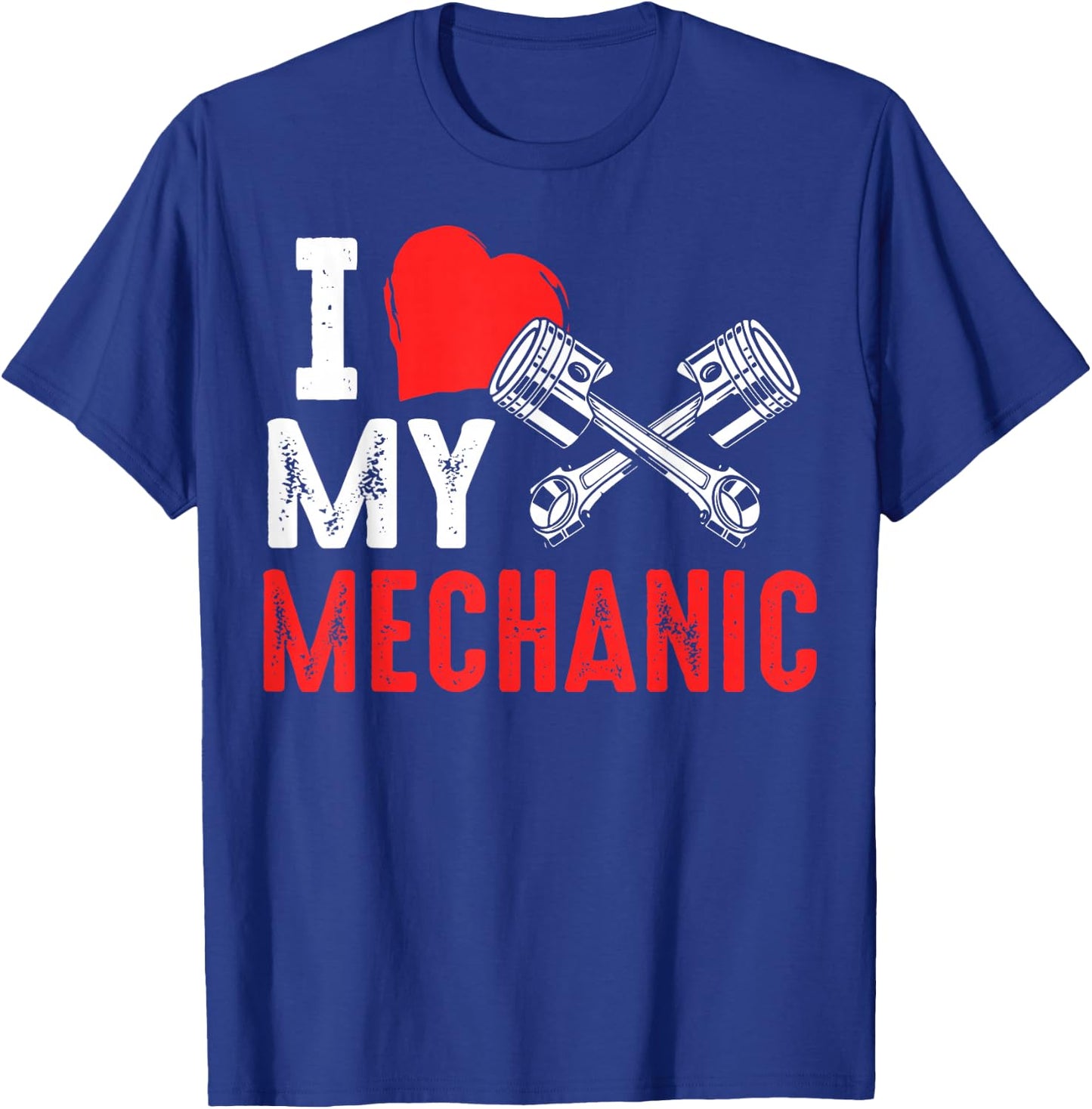 Mechanic Wife Funny Auto Car Mechanic's Wife Women Girl T-Shirt - T-Shirt | Royal