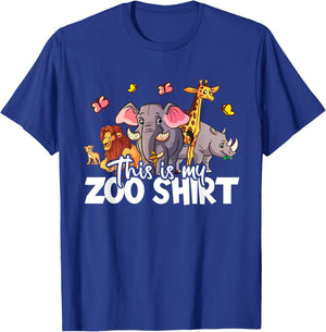 This is my zoo shirt I First zoo trip girls boys toddler T-Shirt - T-Shirt | Royal