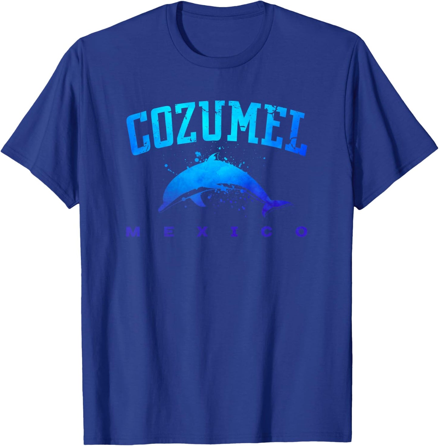 COZUMEL MEXICO Beach Vacation Scuba Diving Dolphin Graphic Women Kids T-Shirt - T-Shirt | Royal