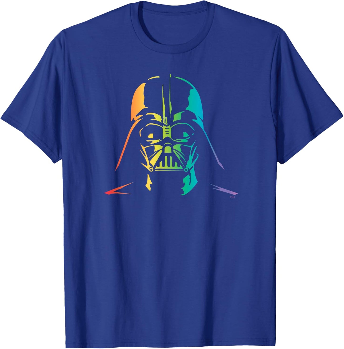 Star Wars Darth Vader Gradient Rainbow Pride T-Shirt - T-Shirt | Royal