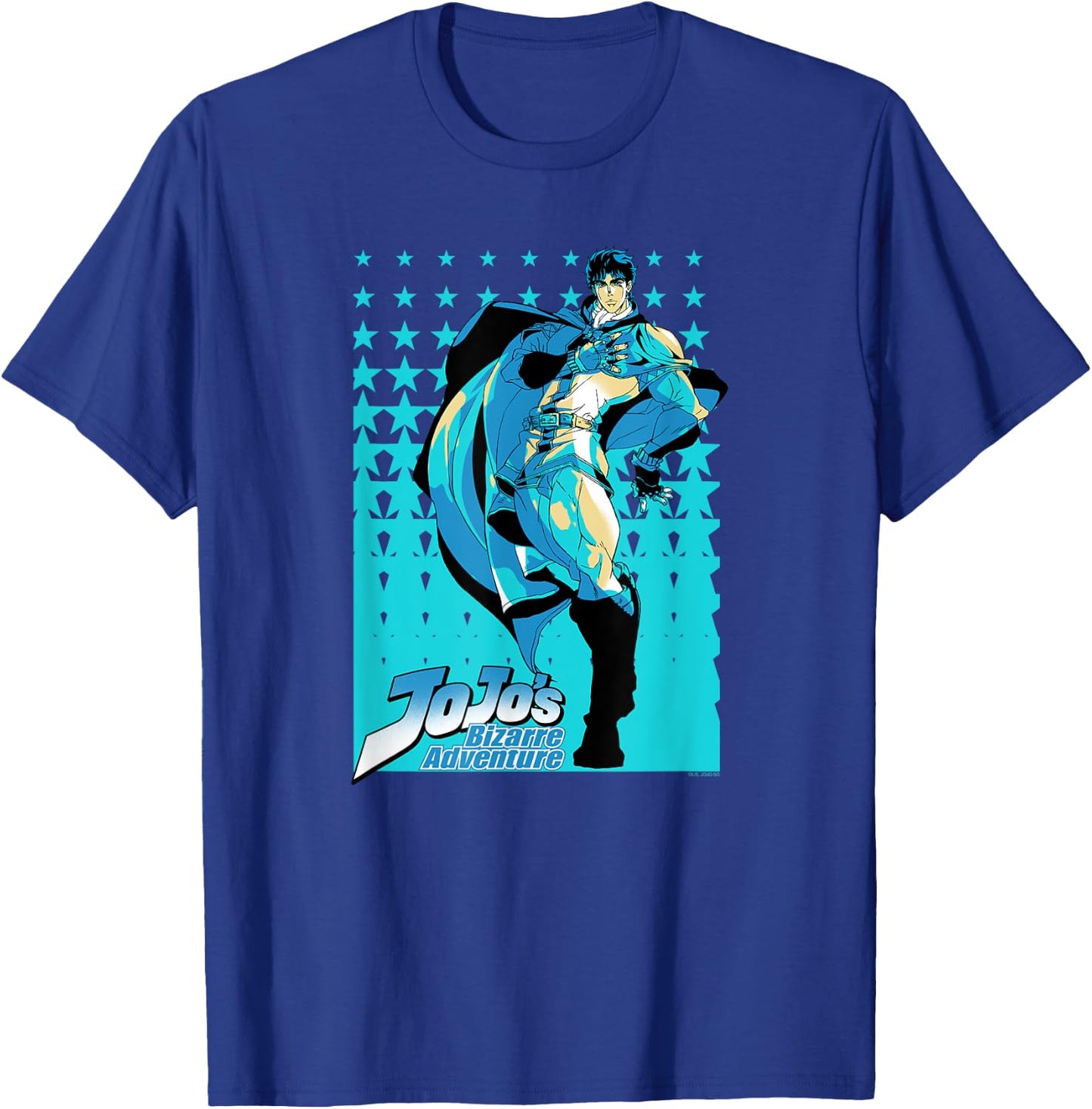 JoJo Part 1 Phantom Blood Jonathan Joestar Star Pattern T-Shirt - T-Shirt | Royal