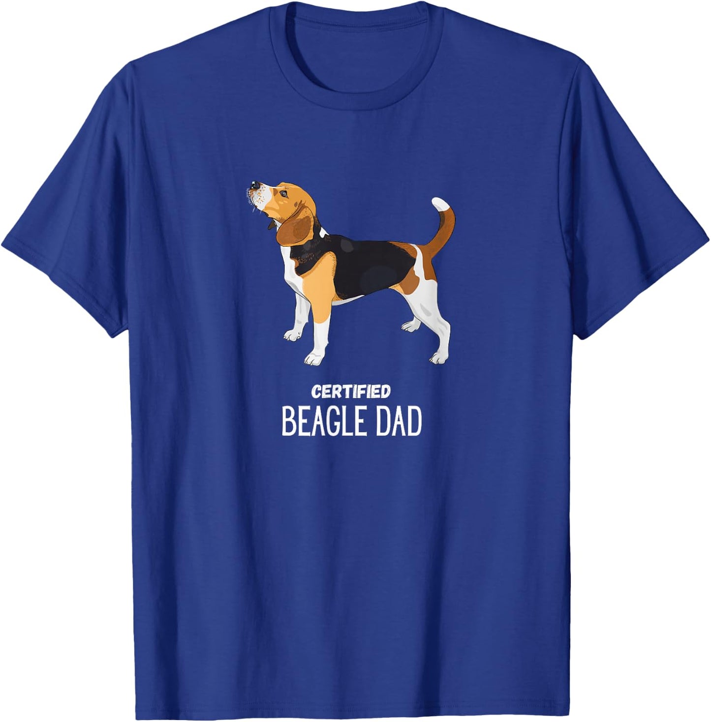 Certified beagle dad T-Shirt - T-Shirt | Royal