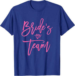 Bride's Team Bachelorette Party Shirts Pink Cute T-Shirt - T-Shirt | Royal