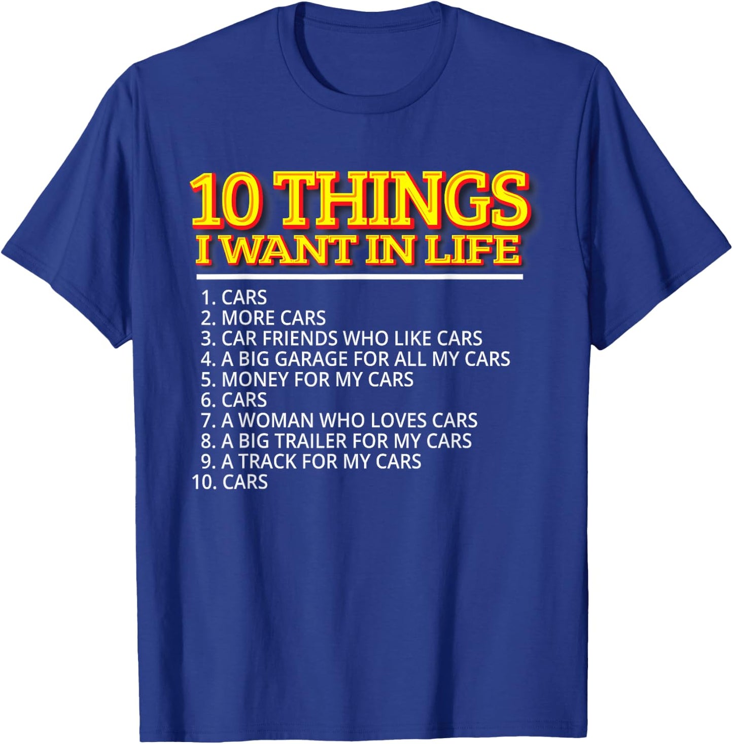 Car Guy Fathers Day Car Mechanics Short Sleeve T-Shirt - T-Shirt | Royal