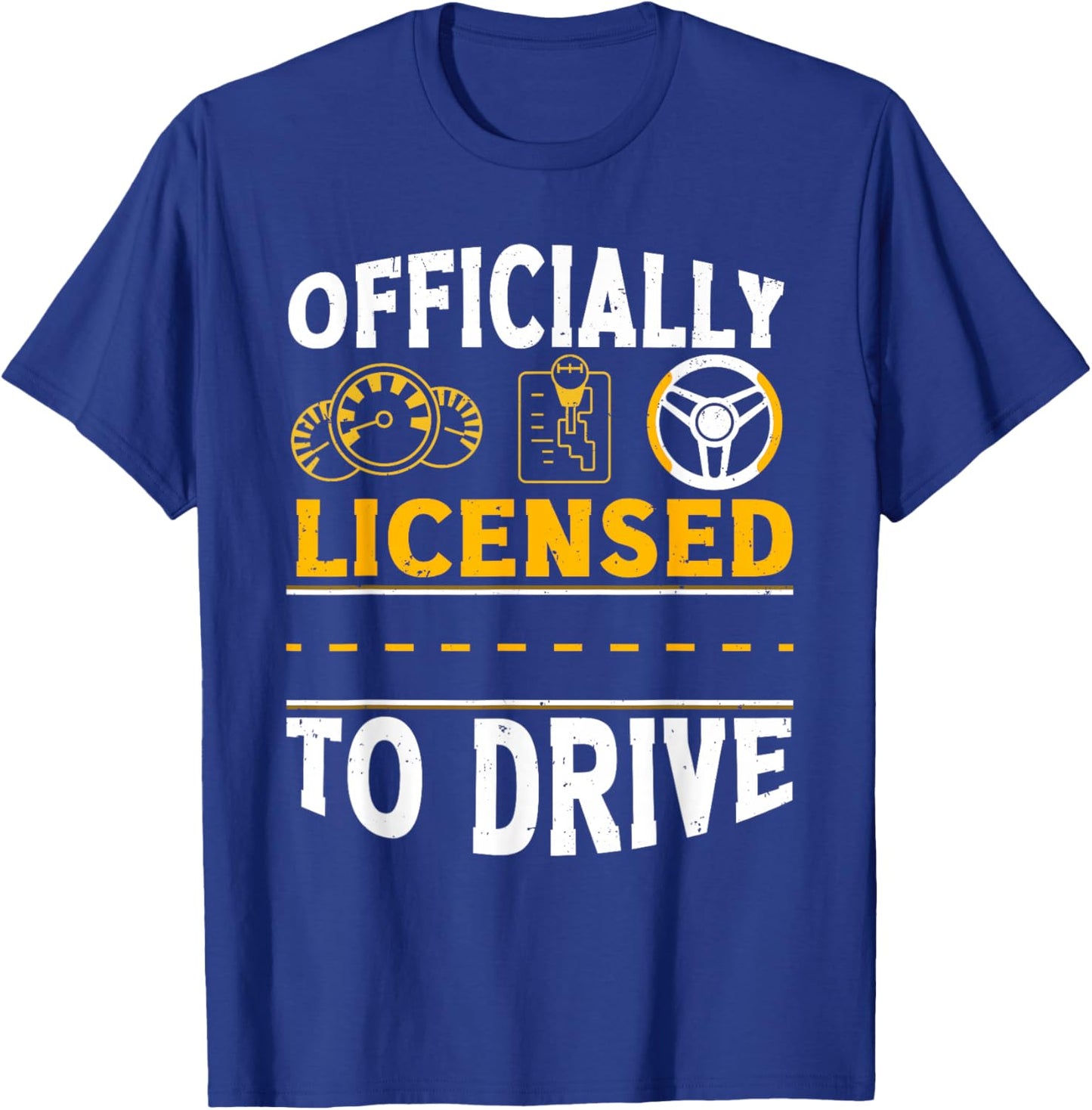 Passed Drivers Test New Driving License Congratulations Teen T-Shirt - T-Shirt | Royal