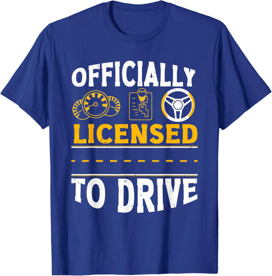 Passed Drivers Test New Driving License Congratulations Teen T-Shirt - T-Shirt | Royal
