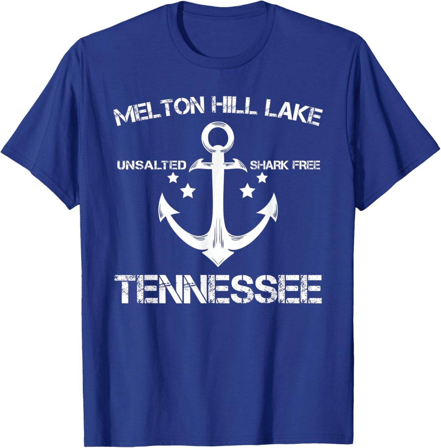 MELTON HILL LAKE TENNESSEE Funny Fishing Camping Summer Gift Women Kids T-Shirt - T-Shirt | Royal