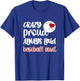 Crazy Proud Baseball Aunt Baseball Fan Baseball Auntie T-Shirt - T-Shirt | Royal