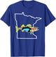Minnesota Walleye Fishing Freshwater Fisherman Walleye Fish T-Shirt - T-Shirt | Royal