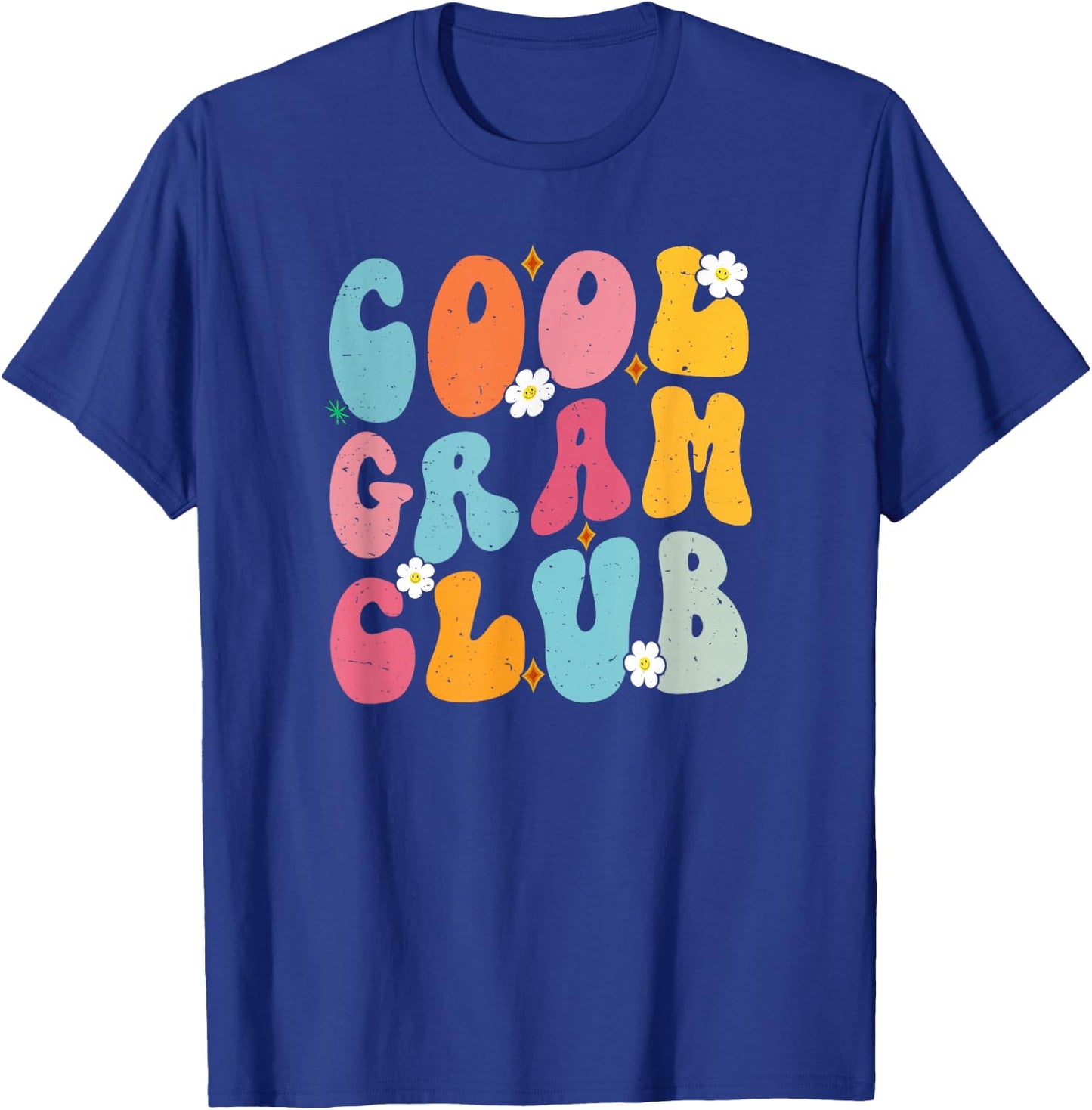 Cool Gram Club Mother's Day Groovy Retro Best Mom Ever T-Shirt - T-Shirt | Royal
