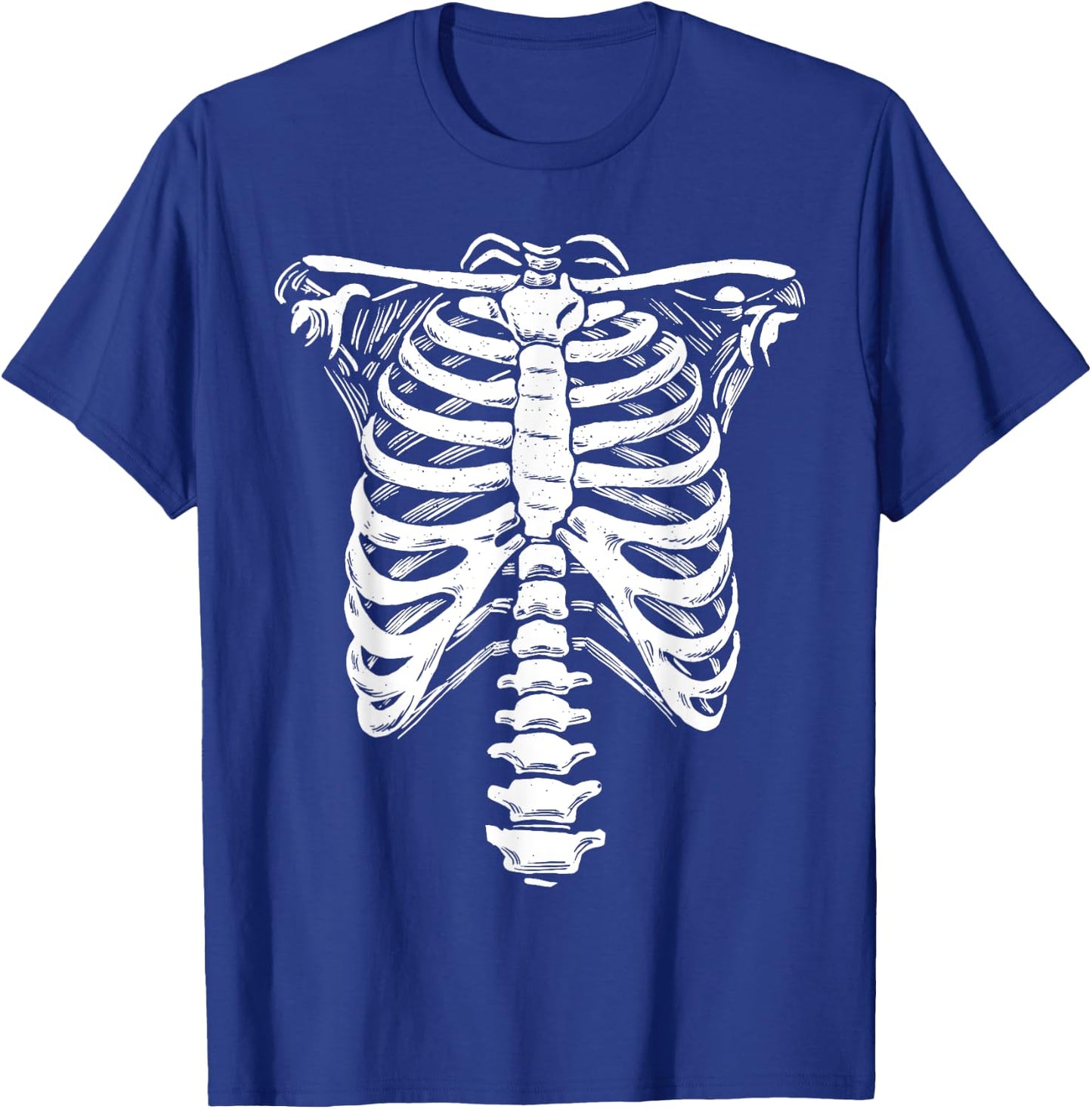 Skeleton Ribcage Costume Halloween T-Shirt - T-Shirt | Royal
