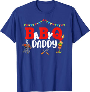 BBQ Baby Shower Gender Reveal Matching Group Outfit T-Shirt - T-Shirt | Royal