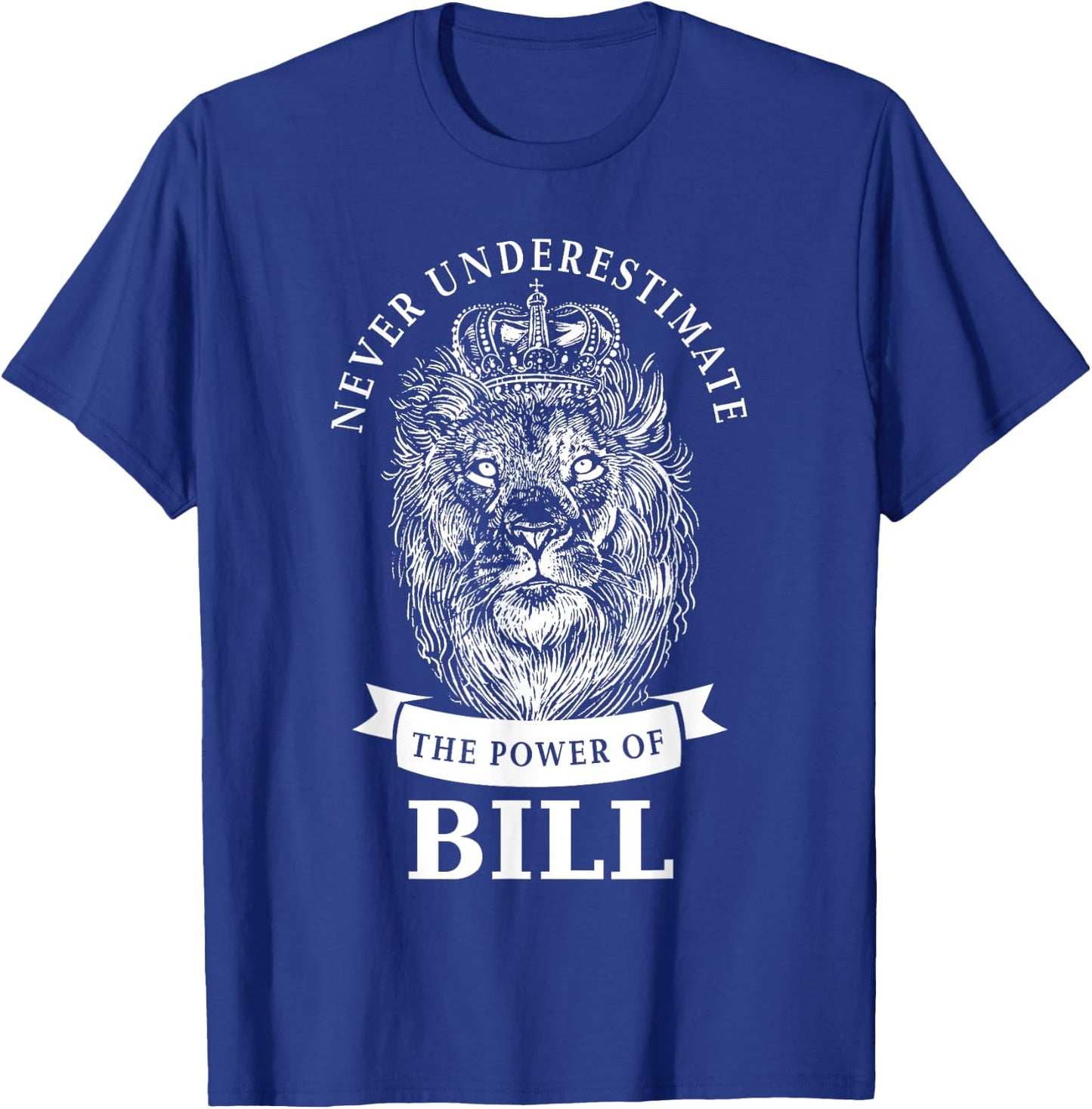 Bill Name Lion T-Shirt - T-Shirt | Royal
