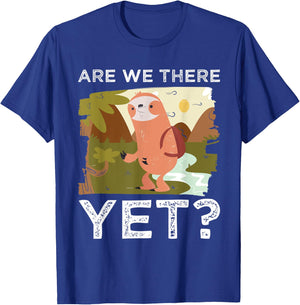 Hike Funny Hiking Lover Are We There Yet Mountain Hiking T-Shirt - T-Shirt | Royal